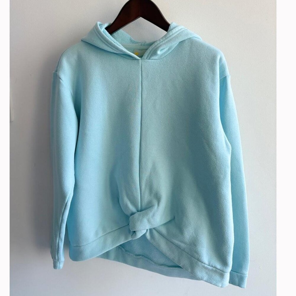 Zella Girl 'Cara' Twist-front Blue Glow Hoodie